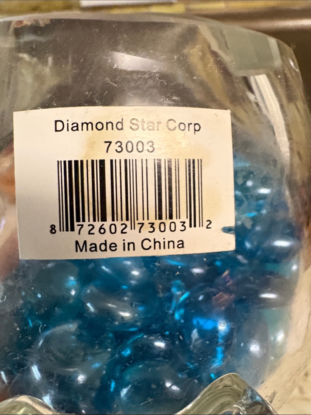 Glass Fish Bowl Accent with Blue Decorative Gems - Picture 5 of 5